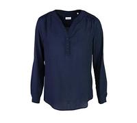 Seidensticker Damen Fashion Bluse - Tunikabluse - V-neck - Regular Fit - Langarm Bluse, Dark Sapphire, 36