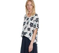 Seidensticker Damen Fashion Shirtbluse-Regular Fit-Lurzarm Cupro Bluse, Offwhite, 36