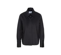 Hemdbluse SEIDENSTICKER "Schwarze Rose", Damen, Gr. M (38), schwarz, 100% Baumwolle, unifarben, regular fit, ohne Ausschnitt, Blusen Hemdbluse, 1/1 Kragen Uni (76152903-38) schwarz