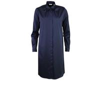 SEIDENSTICKER Slim Fit Blusenkleid Langarm Hemdkragen dunkelblau 36