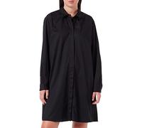 SEIDENSTICKER Slim Fit Blusenkleid Langarm Hemdkragen schwarz 40