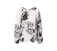 Raglanbluse mit Schleifendetails aus Satin Weiß 42 (60.849880-0003-42)