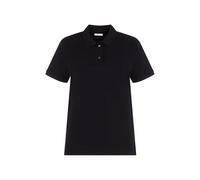 Poloshirt SEIDENSTICKER "Schwarze Rose" Gr. L, schwarz Damen Shirts Jersey Kurzarm Kragen Uni (82737966-L) schwarz