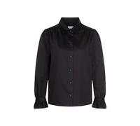 Regular Hemdbluse Uni glänzend Schwarz 36 (60.135381-0039-36)