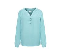 Seidensticker Damen Regular Fit Langarm Bluse, türkis, 36