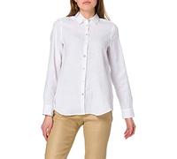 Seidensticker Damen Seidensticker Damen Bluse - Fashion Bluse - Hemdbluse - Regular Fit - Langarm - Leinen Bluse, Weiß, 40