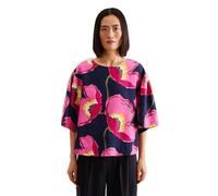 Seidensticker Damen Shirt - Fashion Bluse - Regular Fit - Rundhalsausschnitt - Kurzarm - 100% Leinen