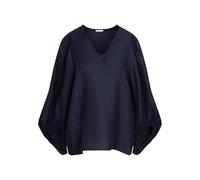 Seidensticker Damen Shirtbluse Regular 3/4 ohne Kragen 49% Viskose 38% Leinen/Flachs 13% Polyester