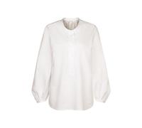 Stehkragenbluse Uni Weiß 42 (60.135253-0001-42)