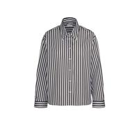 Seidensticker Damen Stehkragenbluse - Gestreift - Oversized Fit - Langarm - Stehkragen - 100 Prozent Baumwolle