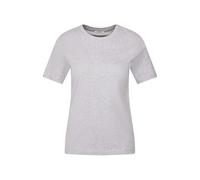 T-Shirt SEIDENSTICKER "Schwarze Rose", Damen, Gr. L, grau, 100% Baumwolle, unifarben, regular fit, Rundhals, Shirts T-Shirt, 1/2 Rundhals Uni (78566502-L) grau