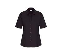 Seidensticker Damen Hemdbluse City Kurzarm Regular Fit bügelfrei Schwarz 42