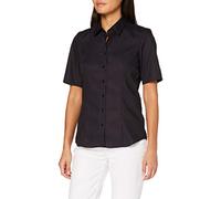 Seidensticker Regular Fit Bluse Kurzarm schwarz