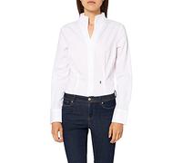 Seidensticker Damen Women Slim Longsleeve Cotton Bluse, Weiß, 44 EU