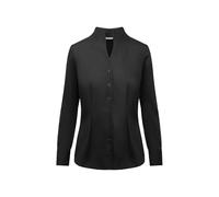 Seidensticker Damen Women Slim Longsleeve Cotton City-Bluse, Schwarz(118201), 34 EU
