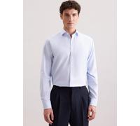 Seidensticker Flanellhemd Herren Comfort Fit Baumwolle hellblau, 42