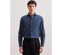 Seidensticker Flanellhemd Herren Regular Fit Baumwolle blau, 42