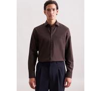 Seidensticker Flanellhemd Herren Regular Fit Baumwolle braun, 39