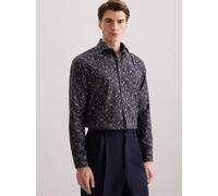 Seidensticker Flanellhemd Herren Regular Fit Baumwolle grau, 40