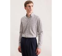 Seidensticker Flanellhemd Herren Regular Fit Baumwolle nougat, 46