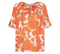 Seidensticker Halbarm-Bluse Orange/Offwhite (Größe: 34) 34 orange