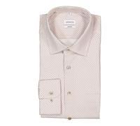 Seidensticker Hemd Herren Comfort Fit Langarm Baumwolle beige, 43