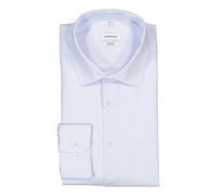 Seidensticker Hemd Herren Comfort Fit Langarm Baumwolle blau, 43