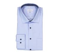 Seidensticker Hemd Herren Comfort Fit Langarm Baumwolle blau, 46