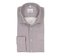 Seidensticker Hemd Herren Comfort Fit Langarm Baumwolle braun, 42