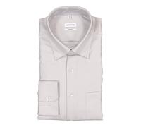 Seidensticker Hemd Herren Comfort Fit Langarm Baumwolle grau, 48