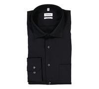 Seidensticker Business Hemd Herren Comfort Fit Baumwolle schwarz, 43