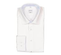 Seidensticker Hemd Herren Comfort Fit Langarm Baumwolle weiß, 45