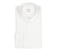 Seidensticker Hemd Herren Comfort Fit Langarm Baumwolle weiß, 45