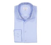 Seidensticker Hemd Herren Comfort Fit Langarm Kent-Kragen Baumwolle blau, 42