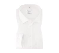 Seidensticker Herren Business-Hemd Comfort Fit Bügelfrei Kent-Kragen Langarm 100% Baumwolle Weiß 53