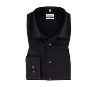 Seidensticker Herren Business-Hemd - Extra Slim Fit - Bügelfrei - Kent-Kragen - Langarm - 100% Baumwolle, Schwarz (Schwarz 39), 36 EU