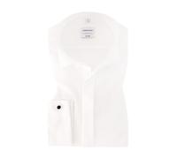 Seidensticker Smokinghemd Schwarze Rose Herren L (42) Weiß 100% Baumwolle Doppelmanschette