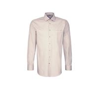 Seidensticker Hemd Herren Regular Fit Langarm Baumwolle beige, 43