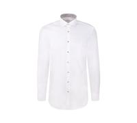 Businesshemd SEIDENSTICKER "Schwarze Rose", Herren, Gr. XXL (45), normale Ärmellängen, weiß, 100% Baumwolle, unifarben, regular fit, 2-Knopf-Manschette, Hemden, Regular 1/1 Kentkragen Uni (42515140-45