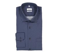 Seidensticker Regular Fit Hemd extra langer Arm dunkelblau