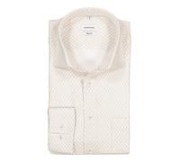 Seidensticker Hemd Herren Regular Fit Langarm Baumwolle beige, 40
