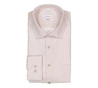 Seidensticker Hemd Herren Regular Fit Langarm Baumwolle beige, 43