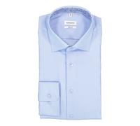 Seidensticker Hemd Herren Regular Fit Langarm Baumwolle blau, 40