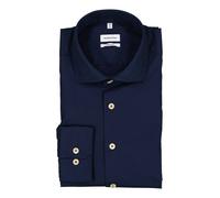 Seidensticker Hemd Herren Regular Fit Langarm Baumwolle blau, 40