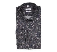 Seidensticker Flanellhemd Herren Regular Fit Baumwolle grau, 41