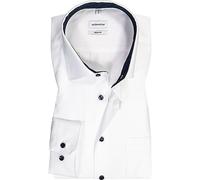 Seidensticker Herren Mens Regular Patch Longsleeve Businesshemd, Weiß(193690), 44 EU