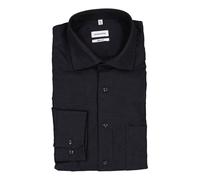 Seidensticker Flanellhemd Herren Regular Fit Baumwolle blau, 44