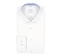 Seidensticker Hemd Herren Regular Fit Langarm Kent-Kragen Baumwolle weiß, 44