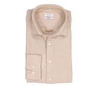 Seidensticker Regular Fit Leinenhemd beige, Einfarbig