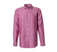 Seidensticker Hemd Herren Regular Fit Langarm Leinen violett, 43